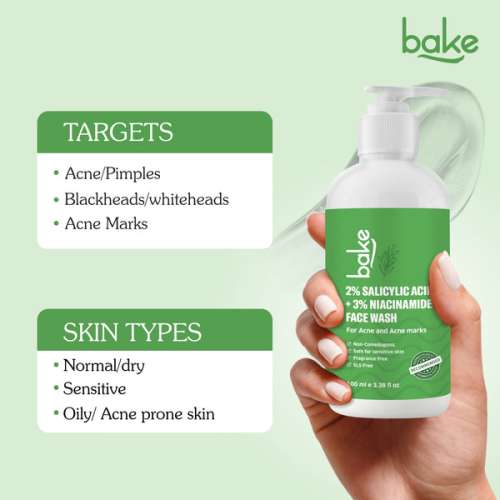 Bake Cosmetics: 2% Salicylic Acid + 3% Niacinamide Face Wash