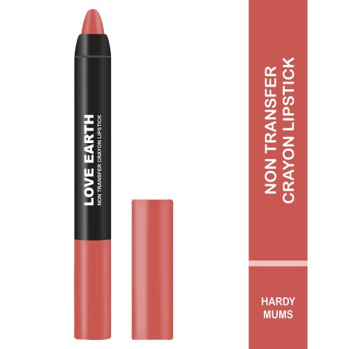 Love Earth: Transfer Proof Crayon Lipstick-Hardy Mums