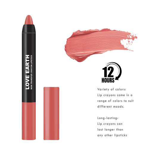Love Earth: Transfer Proof Crayon Lipstick-Hardy Mums