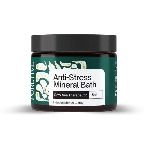 Puretive: Anti-Stress Mineral Bath Salts | Grey sea therapeutic