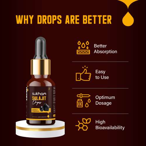 Sukham: Sukham Shilajit Drops 30 ml