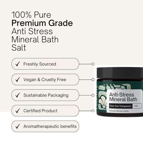 Puretive: Anti-Stress Mineral Bath Salts | Grey sea therapeutic