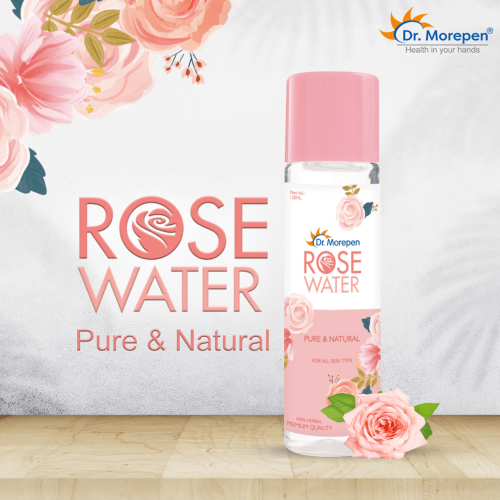 Dr. Morepen: Pure & Natural Rose Water for Face, Alcohol Free Toner - 120ml Pack of 3
