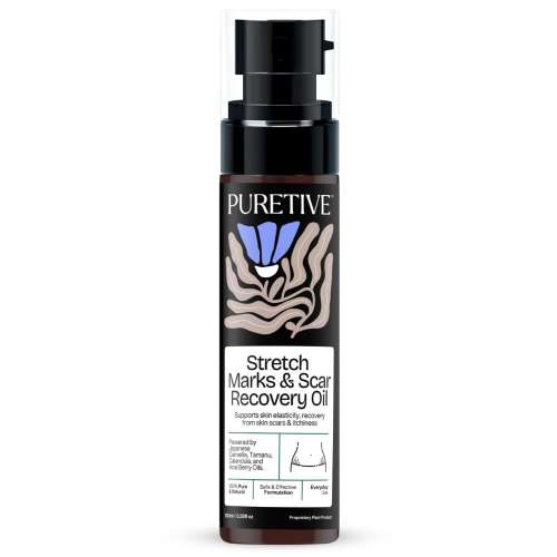 Puretive: Stretch Marks and Scar Recovery Oil | Luxurious Body Oil for Stretch Marks
