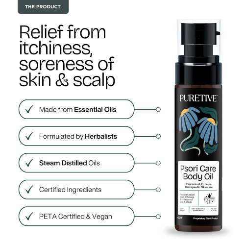 Puretive: Psoricare Body Oil | Psoriasis and Eczema Relief | Skin Allergies & Rashes Puretive: Psoricare Body Oil | Psoriasis and Eczema Relief | Skin Allergies & Rashes