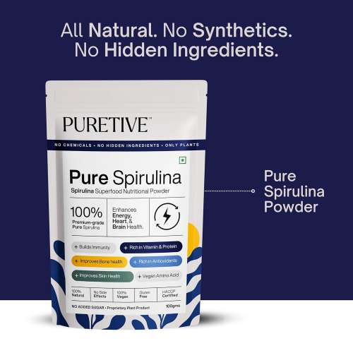 Puretive: Spirulina Powder | Superfood for Weight Management & Immunity