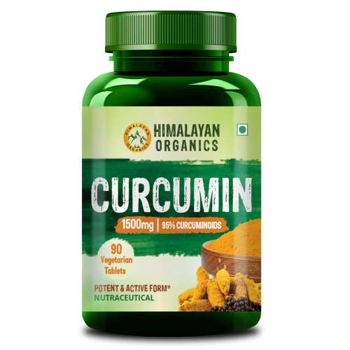 Vlado's Himalayan Organics: Vlado's Himalayan Organics Curcumin With Biopiperine 1500mg Tablets With 95% Curcuminoids Supplements For Better Absorption | Good For Skin & Joint pains - 90 Veg Tablets