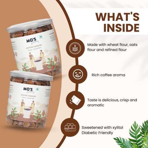 MOS Bakery: Sugar Free Coffee Cookies - 200gm