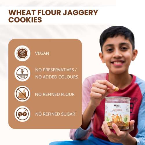 MOS Bakery: Wheatflour & Jaggery Cookies - 150 gm