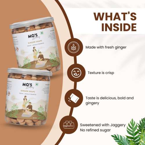 MOS Bakery: Ginger Snaps Cookies - 150gm