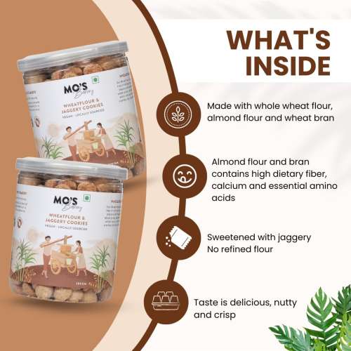 MOS Bakery: Wheatflour & Jaggery Cookies - 300 gm