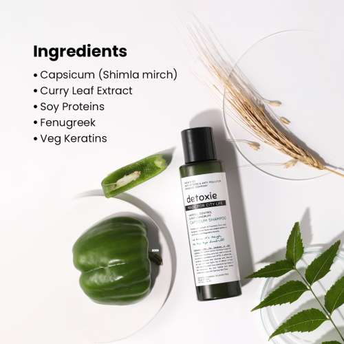 Detoxie: Anti-Dandruff & Flake Relief Capsicum Shampoo 100 ML