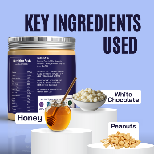 FitFeast: White Chocolate Peanut Butter | 400gms EachPack of 4