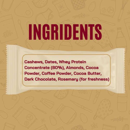 FitFeast: Protein Bars Mocha Boost | 50g EachPack of 18