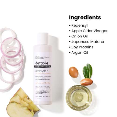 Detoxie: Hard Water Relief, Hair Fall Control & Pro Growth Shampoo 200 ML