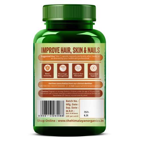Vlado's Himalayan Organics: Zinc Citrate | Support Healthy Immune Function | Improve Iron Absorption | Antioxidant Support - 120 Veg Capsules