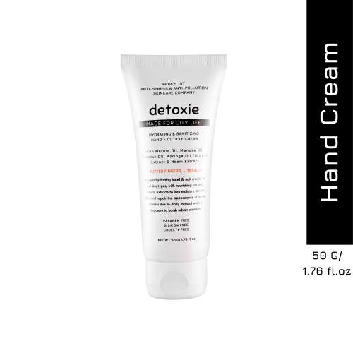 Detoxie: Detoxie Hydrating & Sanitizing Hand & Cuticle Cream 50g