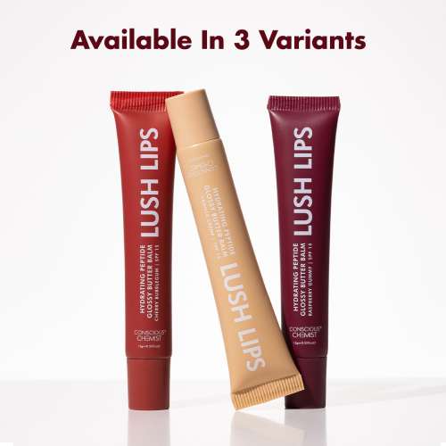 Conscious Chemist: Multi Peptide & Shea Butter Infused Lip balm With SPF 15 Lip balm:- Raspberry Gummy (15g)