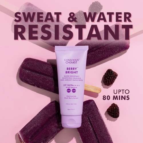 Conscious Chemist: Niacinamide Water Resistant Non-Greasy Sunscreen SPF 50 PA++++ (20g)