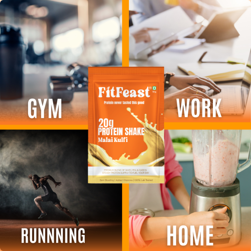 FitFeast: Whey Protein - Malai Kulfu Sachet | 50g EachPack of 7