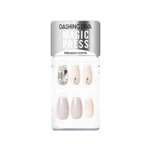 Dashing Diva: New Magic Press Nails White Hole