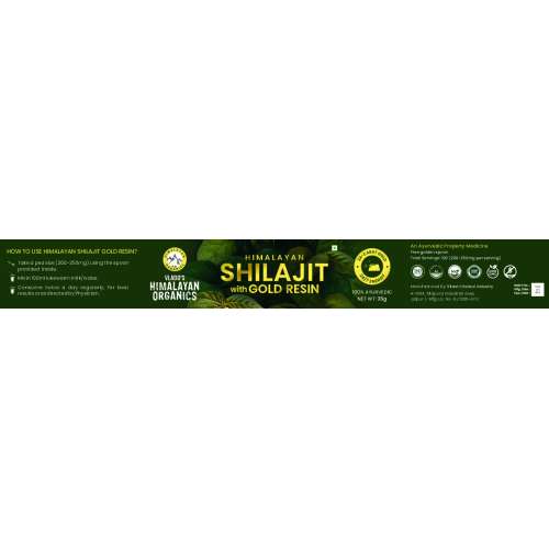 Vlado's Himalayan Organics: Shilajit Gold Resin - 25g | Contains 24 Carat Gold | 100% Ayurvedic | Pure and Natural Shilajeet | Helps to Boost Immunity, Energy, Strength, Stamina, and Overall Health - 25G