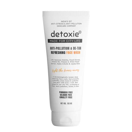 Detoxie: Detoxie Anti-Pollution & De-Tan Refreshing Face Wash 100 ML Detoxie: Detoxie Anti-Pollution & De-Tan Refreshing Face Wash 100 ML