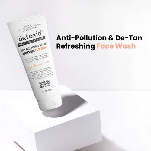 Detoxie: Detoxie Anti-Pollution & De-Tan Refreshing Face Wash 100 ML Detoxie: Detoxie Anti-Pollution & De-Tan Refreshing Face Wash 100 ML