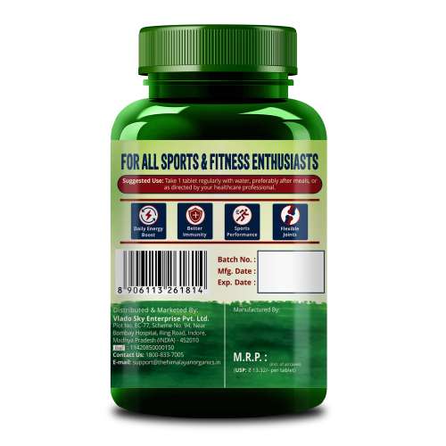 Vlado's Himalayan Organics: Multivitamin Sports with 60 + Vital Nutrients & Performance Blends with Probiotics 60 Tablets