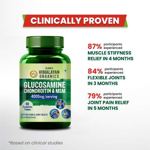 Vlado's Himalayan Organics: Glucosamine Chondroitin MSM with Boswellia - 120 Tablets