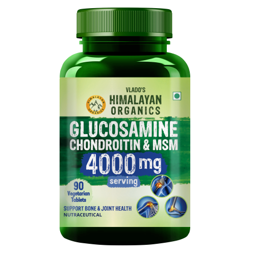 Vlado's Himalayan Organics: Vlados Himalayan Organics Glucosamine Chondroitin MSM with Boswellia | Cartilage & Joint Support Supplement | Glucosamine for Joint Relieves Pain and Stiffness - 90 Vegetarian Tablet