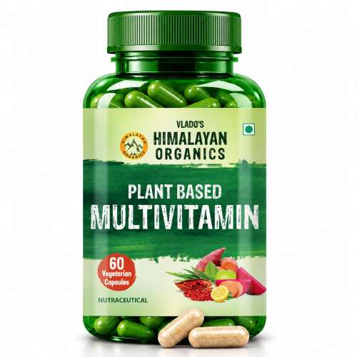 Vlado's Himalayan Organics: Plant Based Multivitamin with 60+ Extracts- 60 Vegetarian Capsules