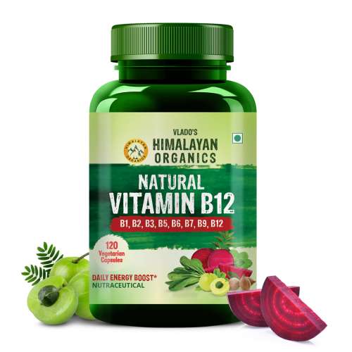 Vlado's Himalayan Organics: Plant Based Vitamin B12 Natural- 120 Veg Capsules