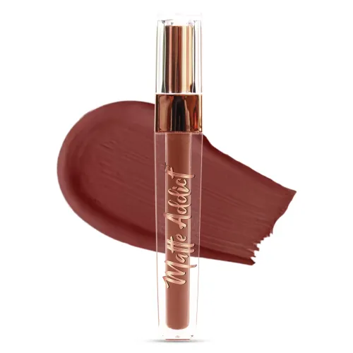 Jaquline USA: Matte Addict+ Liquid Lipstick -  Deep Sienna 02