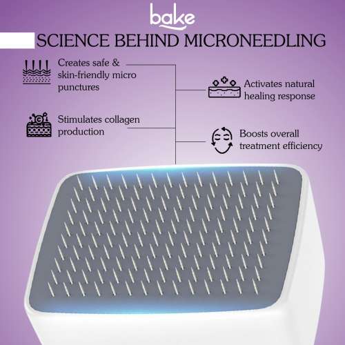 Bake Cosmetics: Derma Stamp for Hair Growth & Skin Repair with 140 Stainless Steel Needles (0.25mm3mm)