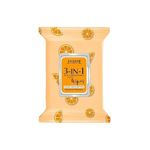 Jaquline USA: 3in1 Daily Skin Brightening Wipes- 30 N