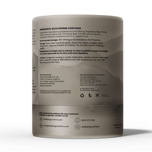 Wellbeing Nutrition: Pure & Original Himalayan Shilajit Resin 10g for Strength, Stamina & Performance | Lab Tested