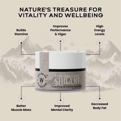 Wellbeing Nutrition: Pure & Original Himalayan Shilajit Resin 10g for Strength, Stamina & Performance | Lab Tested