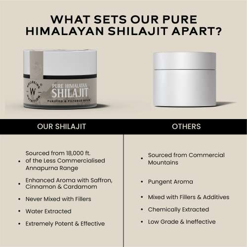 Wellbeing Nutrition: Pure & Original Himalayan Shilajit Resin 10g for Strength, Stamina & Performance | Lab Tested