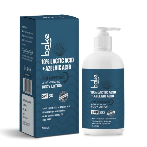 Bake Cosmetics: 10% Lactic Acid Body Lotion for Bumpy Skin, Exfoliates & Reduces Body Acne