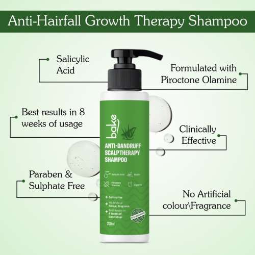 Bake Cosmetics: 2% Salicylic Acid Anti-Dandruff Shampoo for Scalp Strengthening & Itchy Dry Scalp 200ml