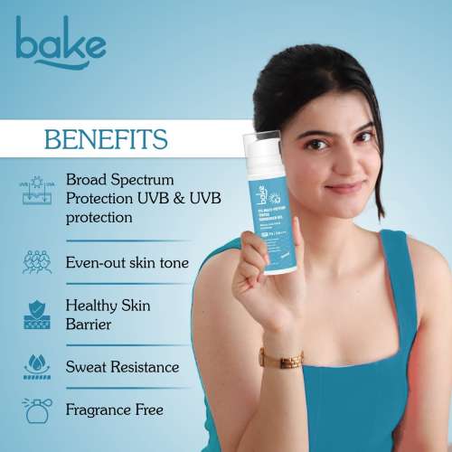 Bake Cosmetics: 2% Multi Peptide Tinted Sunscreen SPF 70 PA+++ with 2% Niacinamide For Water & Sweat Resistant & Broad Spectrum Sunscreen 50gm