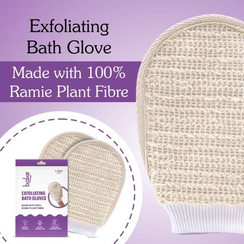 Bake Cosmetics: Exfoliating Bath Glove for Dead Skin, Tan Removal, Strawberry Skin, Body Acne, Ingrown Hair & Dry Patch Exfoliation