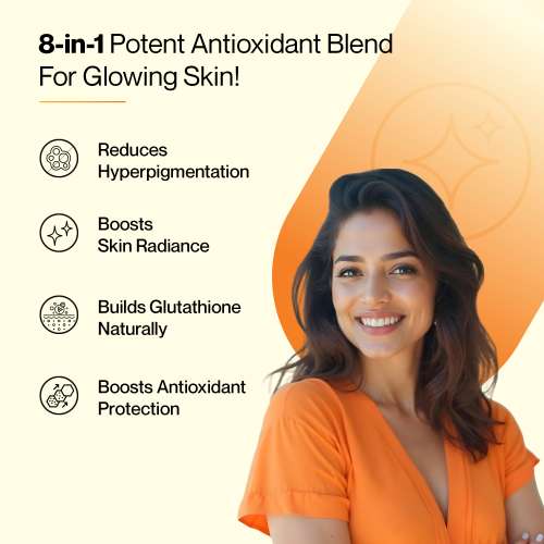 SETU: Skin Renew - 90 Effervescent Tablets | Glutathione With Vitamin C, Gluta Fizz, Supports Detoxification, Sugar-Free | Orange Flavour