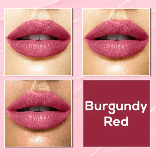 Jaquline USA: Color Me Matte Liquid Lipstick 5ml Burgundy Red