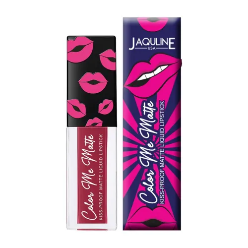 Jaquline USA: Color Me Matte Liquid Lipstick 5ml Burgundy Red