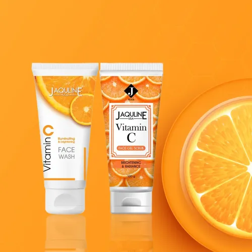 Jaquline USA: Vit-C Face Wash 100ml & Gel Scrub 100gm Combo