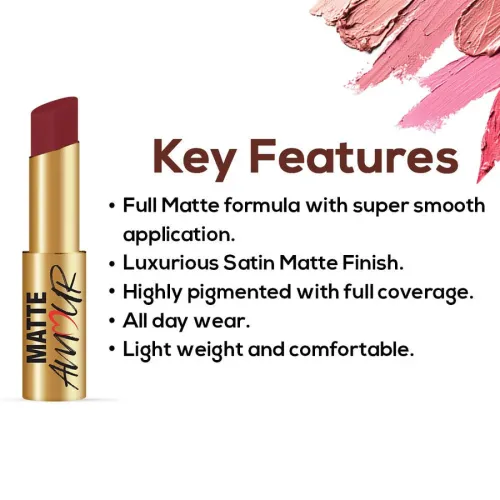 Jaquline USA: Matte Amour Matte Lipstick 3.5g Modern Love12