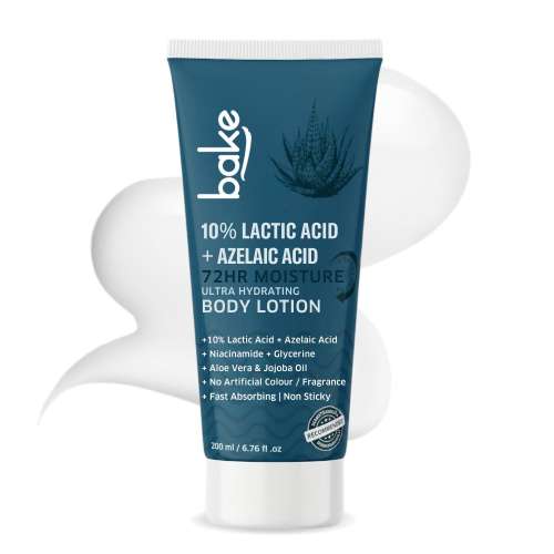 Bake Cosmetics: 10% Lactic Acid Body Lotion for Bumpy Skin, Exfoliates & Reduces Body Acne