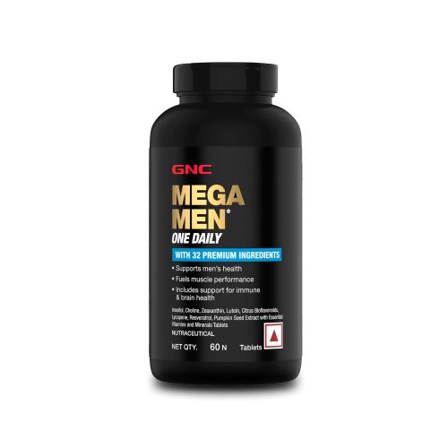 GNC: Mega Men One Daily Multivitamin for Men | Formulated In USA | 32 Premium Ingredients | 60 Tablets